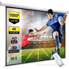 Cinema screen video motorised projector screen